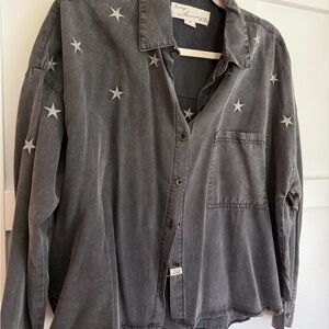 Vintage Havana Brand fades Black Shirt with star detail